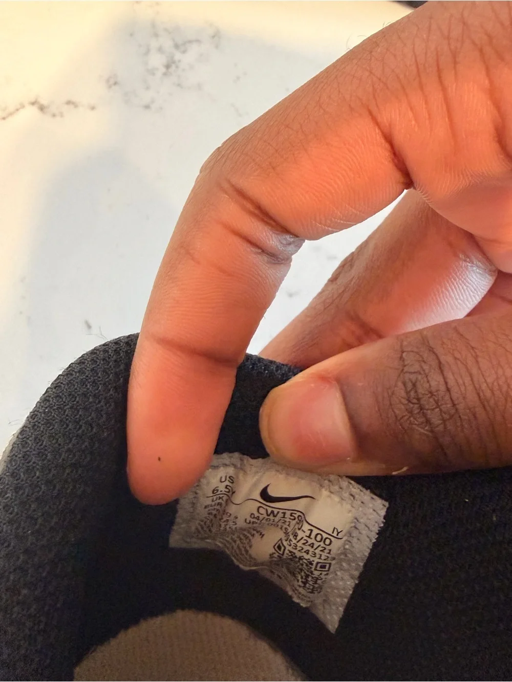 Nike Black and White Kids Low-Top Sneakers